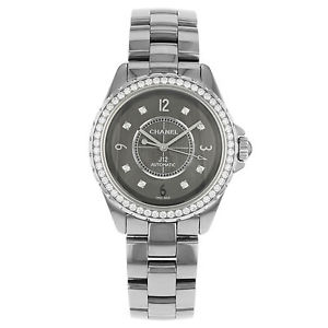 Chanel J12 H2566 Ceramic & Diamonds Automatic Ladies Watch