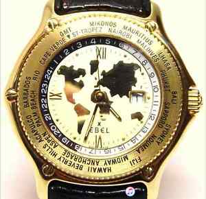 Gold Ebel Voyager Men's Watch Original ref. 8124913