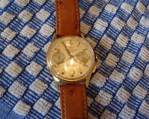 BWC Chronographe Suisse - Uhr 1045A cal.51 - 18K 750  - Schön erhalten !