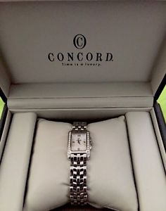 Concord Sportivo 19mm SS Diamond Women's Quartz Watch w/ Box 14256621S $4990