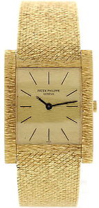 Hombres Vintage Patek Philippe 18K Oro Amarillo Reloj 3553/1