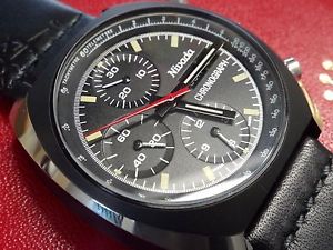 ** MINT ** NOS 1970s  NIVADA Grenchen Chronograph Valjoux 7750