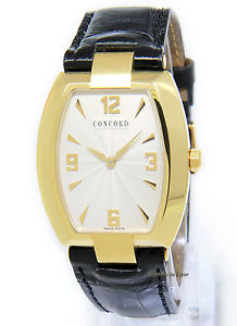 Concord Mens La Scala 18k Yellow Gold Quartz Watch