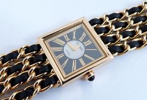 Authentic Chanel Mademoiselle Watch in Solid 18K. Excellent Condition 86 grams!