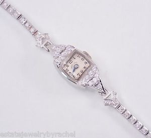 Beautiful Vintage Hamilton Platinum/Iridium Diamond Manual Wind Ladies Watch