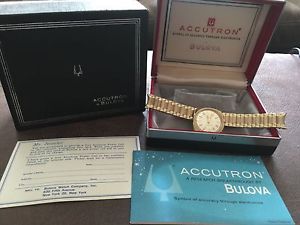 14k Vintage Bulova Accutron Wrist Watch