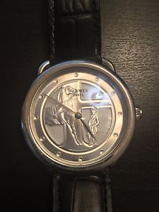 AUTH HERMES Arceau AR4.910 43mm Automatic Band Watch LIMITED