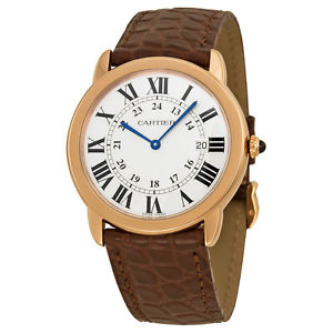 Cartier Ronde Solo W6701008 18k Rosa Cuarzo Oro Reloj Unisex