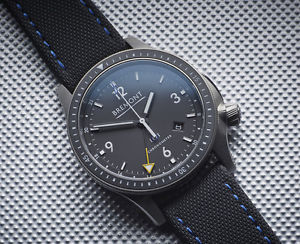 Bremont Boeing Model 1 Ti-GMT (BB1-TI-GMT-BK) Titanium Watch + Extra Strap