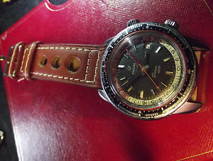 ENICAR -RARE BIG OVERSIZE 43mm SHERPA GUIDE GMT- AUTOMATIC- VINTAGE '60 - SWISS