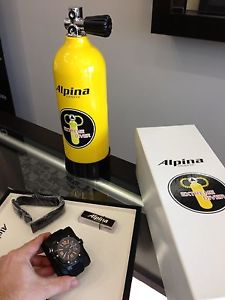 Alpina Mens Extreme Diver Orange $3500 Retail