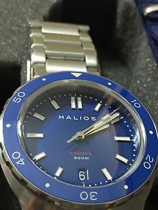 Halios TROPIK Blue Dial, EXCELLENT and VERY RARE!!!!! w/ Box And Card!