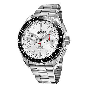 Alpina Men's AL-860S5AQ6B 'Alpiner' Silver Dial Bracelet Automatic Watch