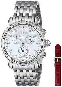 GV2 by Gevril Women's 9801 Marsala Stainless Steel Watch With Interchangeable...