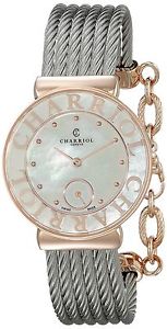 Charriol St-Tropez Women's Mother of Pearl Rose Gold Plated Swiss Made Watch ...