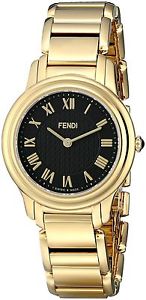 Fendi Women's F251431000 Classico Analog Display Quartz Gold Watch
