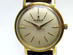 GUBELIN IPSO-MATIC Yellow Gold 18Carat Automatic Vintage 1960's Used Watch