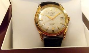 18K Rose Gold JEAN RICHARD Unique Vintage watch