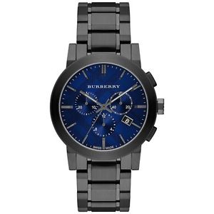 Burberry BU9365 Mens Blue Dial Quartz Watch with Stainless Steel Strap