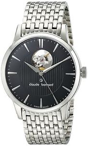 Claude Bernard Men's 85017 3M NIN Open Heart Automatic Stainless Steel Watch
