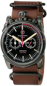 CT Scuderia Men's CS10110 Analog Display Swiss Quartz Brown Watch