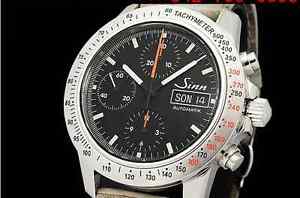 Auth Sinn 303. Autobahn Chronograph SS Auto Men's Watch(S A0318)