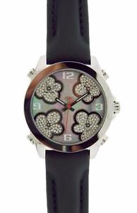 Jacob & Co Five Time Zones JCMATH15 Steel Black Mother of Pearl Dial 40mm Watch