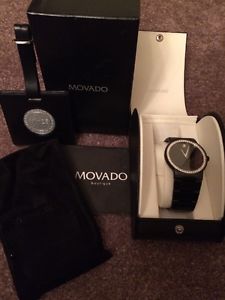 Black Movado Diamond Watch