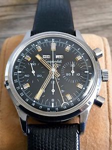 Gigandet Wakmann triple-date chronograph with rare all black dial