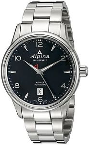 Alpina Men's AL-525B4E6B Alpiner Analog Display Automatic Self Wind Silver Wa...