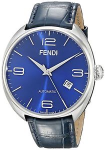Fendi Men's F200013031 Fendimatic Stainless Steel Automatic Watch With Blue L...