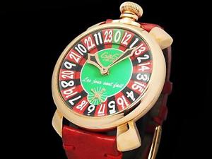 Auth GaGa MILANO Manuare 48mm Las Vegas 500 limited world Men's Watch(F 14544)