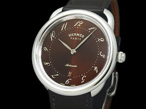 Auth HERMES Aruso Automatic AR7.710 SS Auto Men's Watch(S A48502)