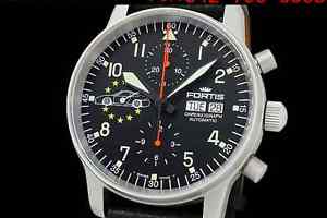 Auth FORTIS Flieger Chronograph 597.10.141 SS Auto Men's Watch(S Z9812)