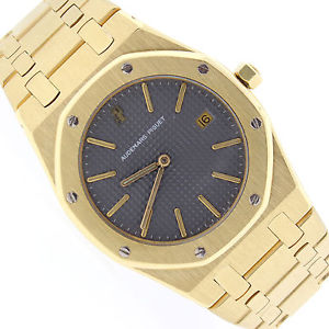 Audemars Piguet Royal Oak 18K Yellow Gold 33mm Grey Dial Watch C85080 ESW