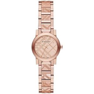 Burberry BU9235 Womens Rose Gold Dial Quartz Watch with Stainless Steel Strap