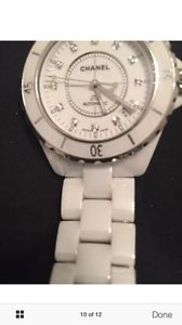 Chanel J12 White Ceramic Watch With Diamonds - sold on Watchfinder for £3100