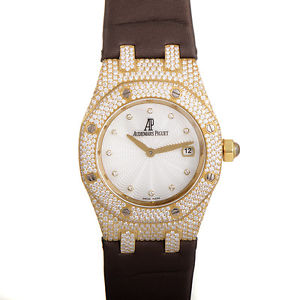 Audemars Piguet Royal Oak Women's Gold Quartz Watch 67605BA.ZZ.D080SU.01