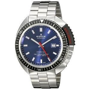 Edox 80301 3NM BUIN Mens Blue Dial Analog Automatic Watch