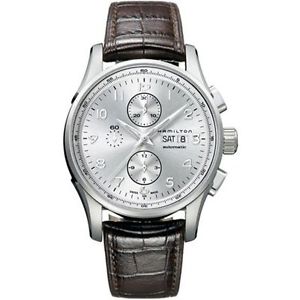 Hamilton H32716859 Mens Silver Dial Automatic Watch with Leather Strap