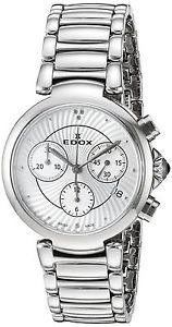 Edox Women's 10220 3M AIN LaPassion Analog Display Swiss Quartz Silver Watch