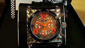 BRM CR-44 CHRONOGRAPH STEEL SQUARE- BRAND NEW with Box & Papers.