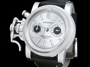 Auth GRAHAM Chrono Fighter 2C.FAS.SO1A SS Auto Men's Watch(S A48004)