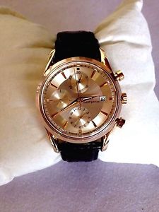 18K SOLID GOLD PHILIP SUNRAY TRIPLE CHRONOGRAPH REGISTER AUTOMATIC RETAIL $5425!