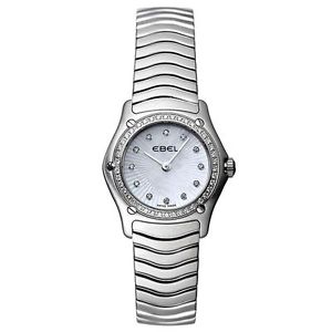 Ebel 9157F16-9925 Womens White Dial Quartz Watch with Stainless Steel Strap