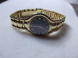 Ladies Solid 18K Yellow Gold Ebel Beluga Quartz Wrist Watch model 866960