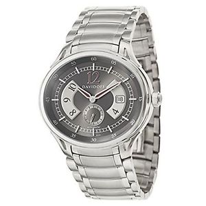 Davidoff 20376 Mens Grey And Silver Dial Automatic Watch