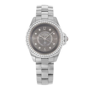 Chanel J12 H2565 Titanium Ceramic & Diamonds Automatic Ladies Watch