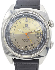 Hombres Tissot Navigator Seastar 44566/3 Reloj Acero Inoxidable