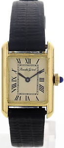 Damen Vintage 18k Gelbgold Bueche Girod Uhr